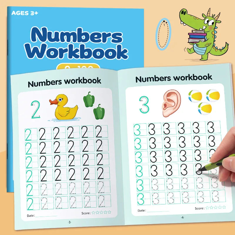 Number Tracing Workbook: 0–100 Practice for Kids