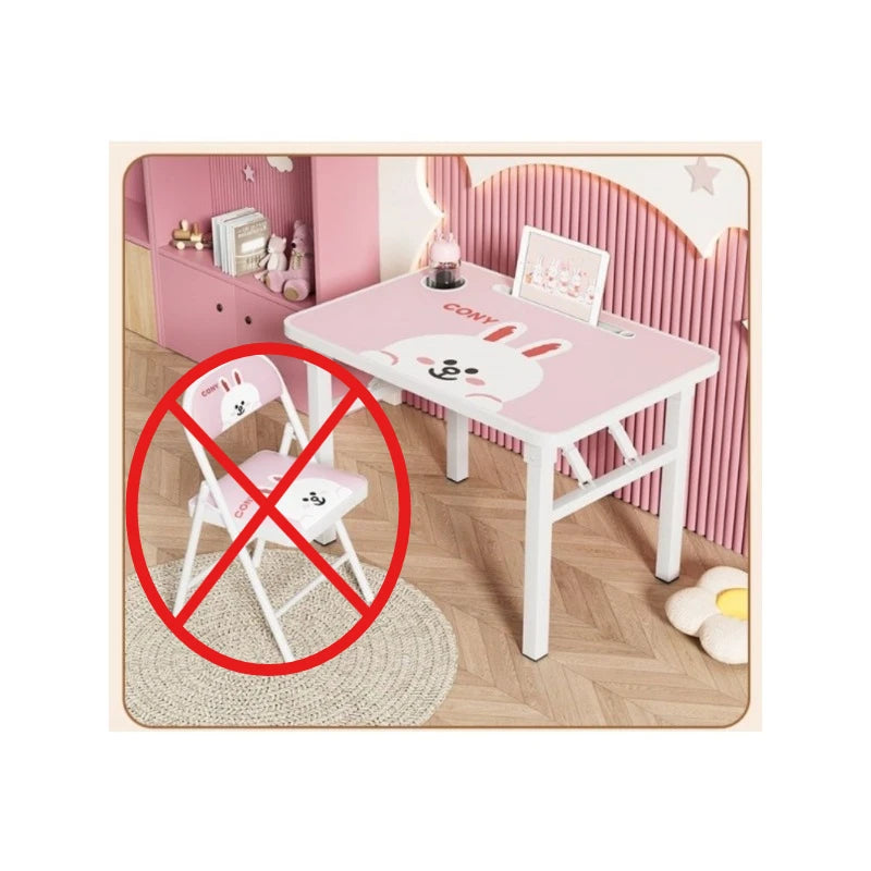 Desk simple household writing table children's homework desk chair set folding simple study table