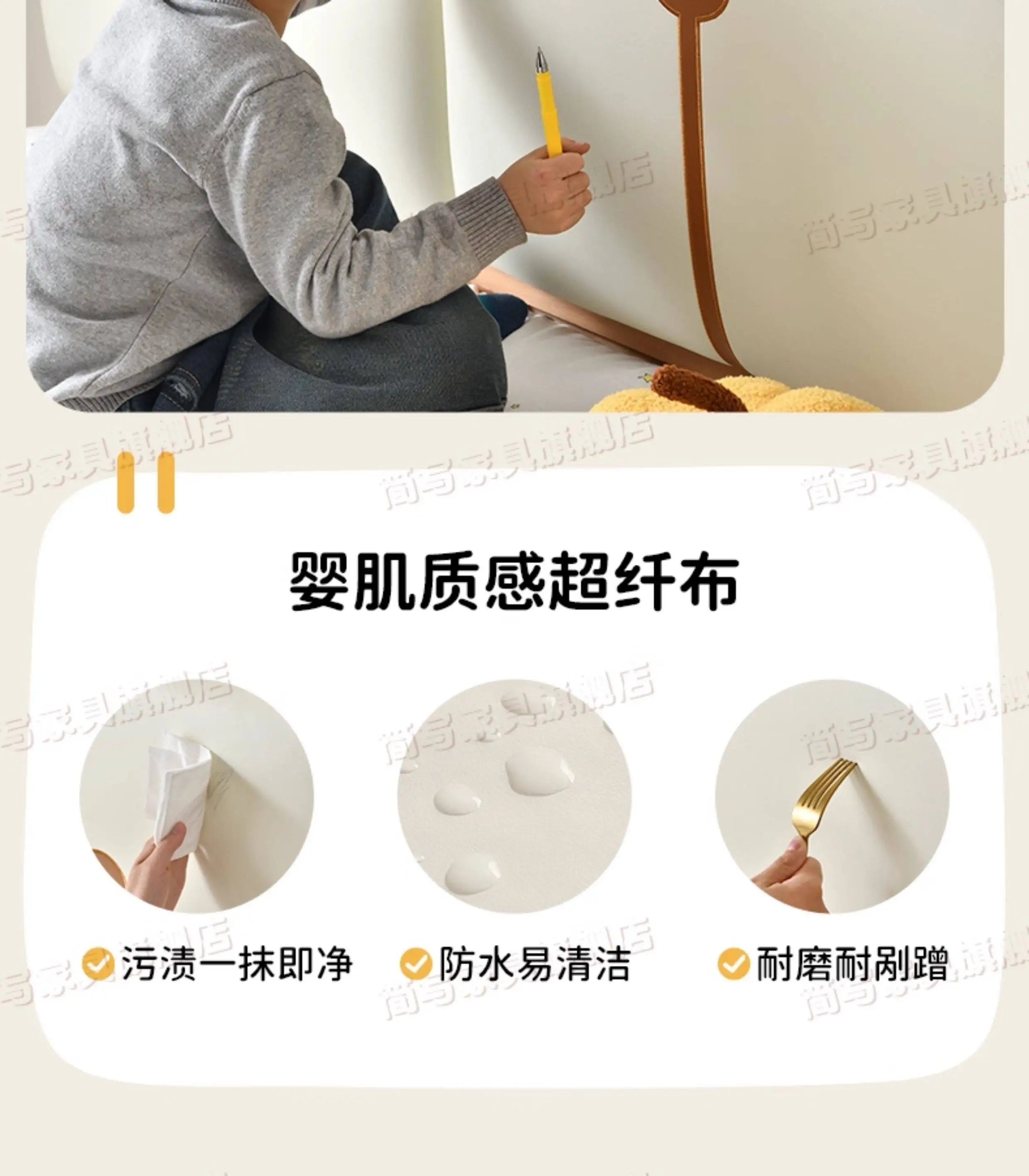 150x200cm Kids Bed 2 People Frame Bedside Table Queen Size Children Bed 2 People Modern Wooden Design Bedroom Furniture Sets