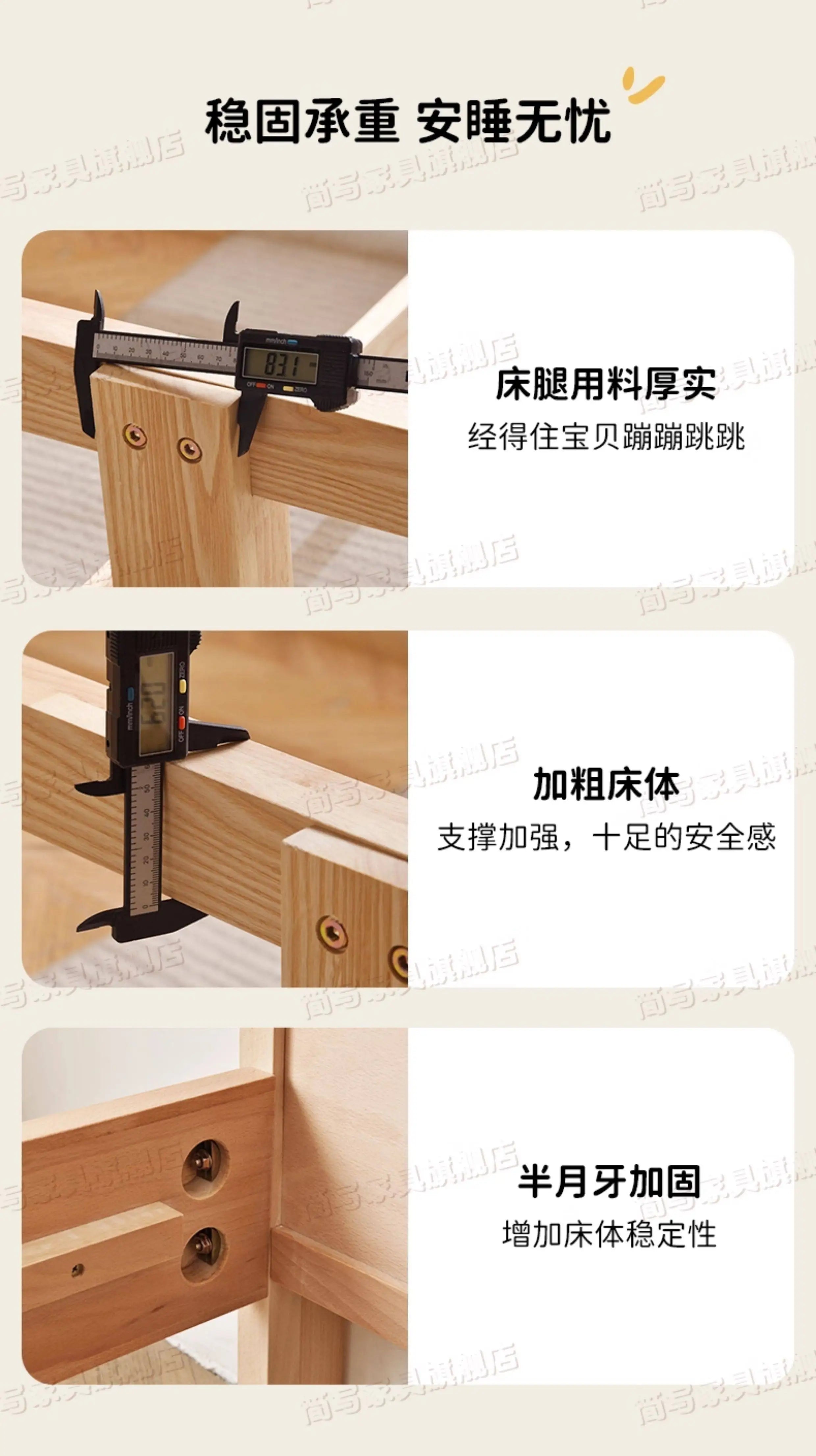 150x200cm Kids Bed 2 People Frame Bedside Table Queen Size Children Bed 2 People Modern Wooden Design Bedroom Furniture Sets