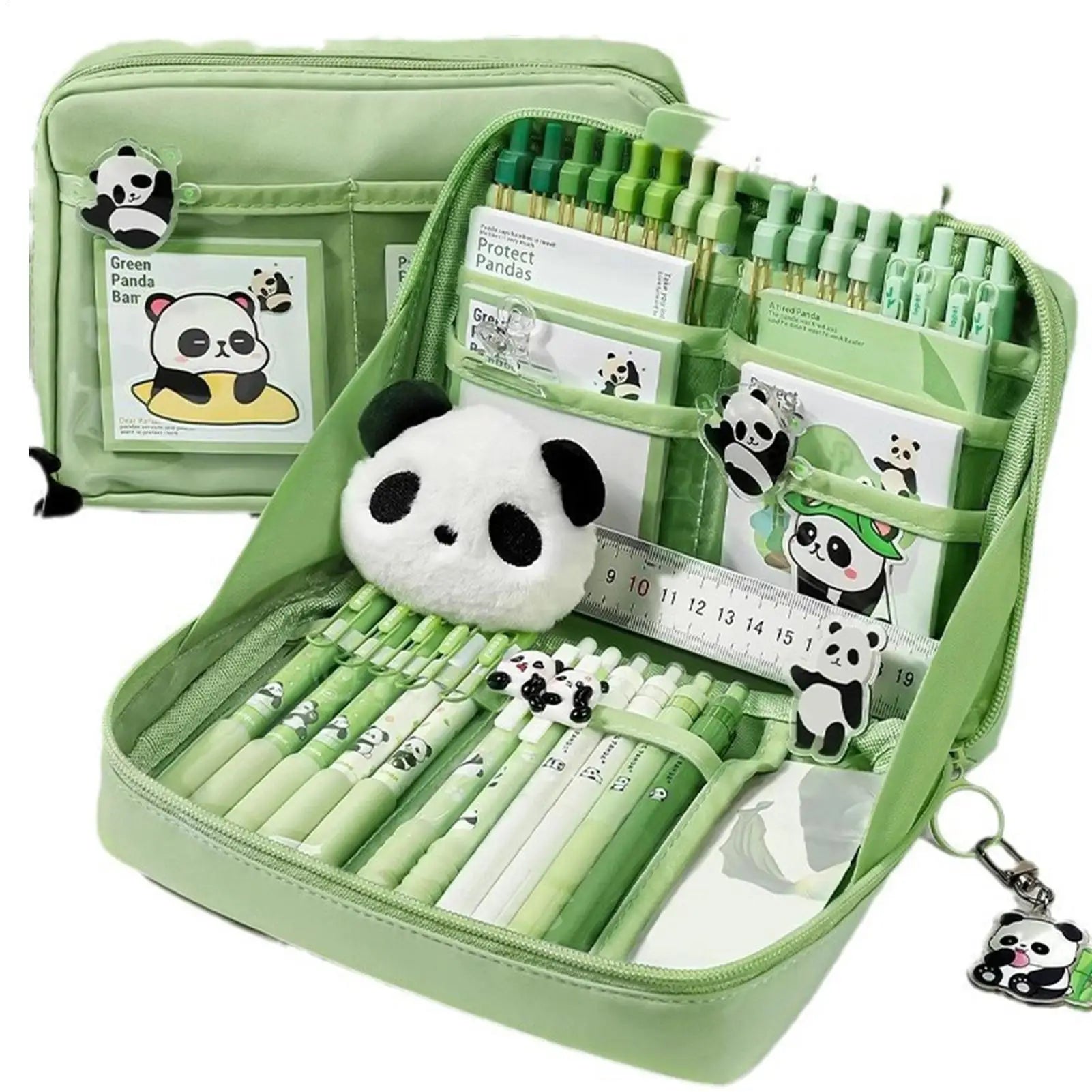 Stationery Sets School Stationery Set Panda Design Pens Stick Notes Brooches Pendants Kit for Kindergarten College Home Students