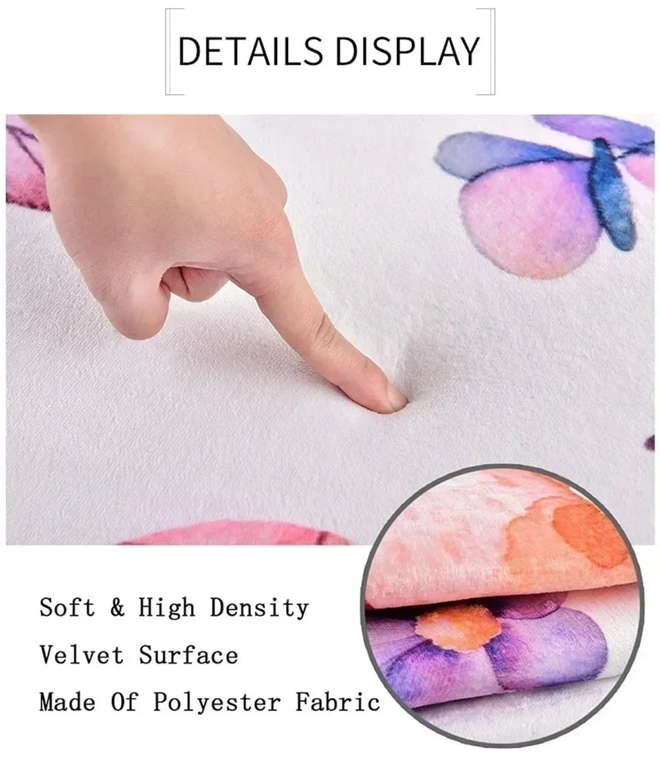 3D Kawaii Stitch Rainbow Magic Disney Cartoon Gift Carpet Rug for Bedroom Living Room Home Sofa Decoration,kid Decor Floor Mat
