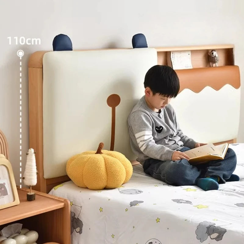 150x200cm Kids Bed 2 People Frame Bedside Table Queen Size Children Bed 2 People Modern Wooden Design Bedroom Furniture Sets