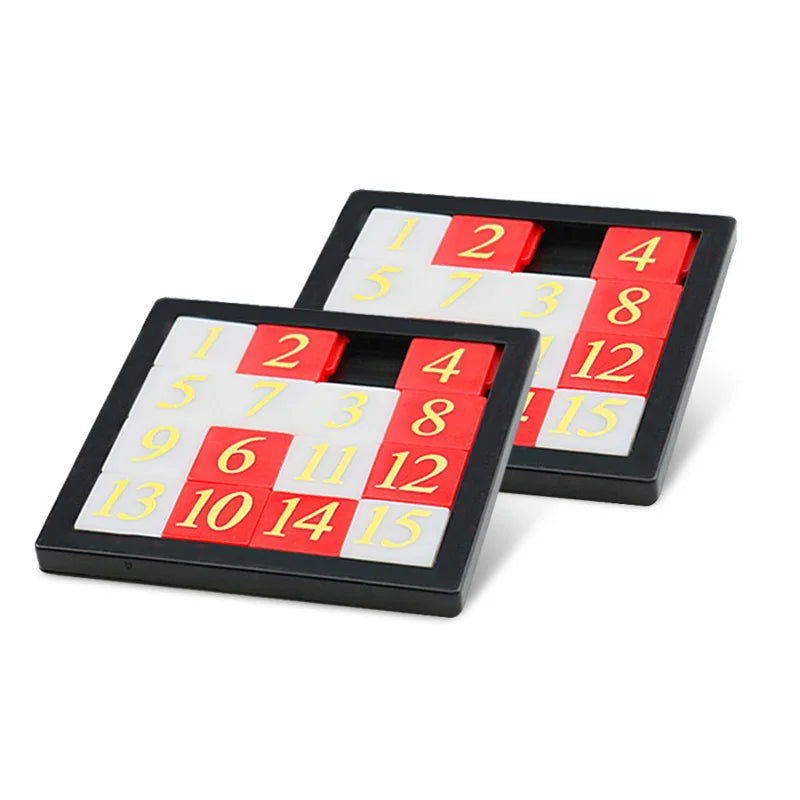 Sliding Numbers Puzzle Huarong Road Brain Teaser IQ Test Educación Montessori Creative Learning Educational Toys For Kids