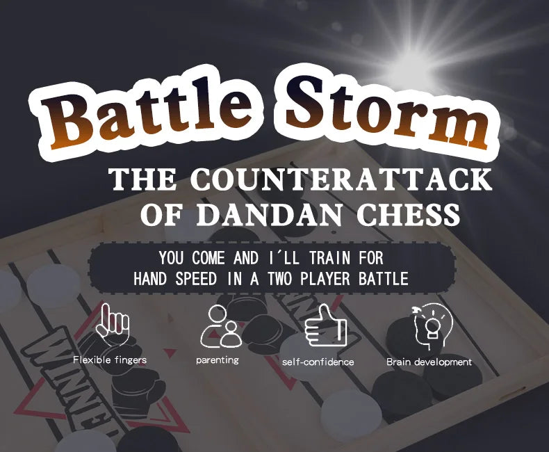 Table Hockey Paced Sling Board Puzzles Game Fast Winner Party Desktop Battle Chess Parent-child Interactive Toys For Children