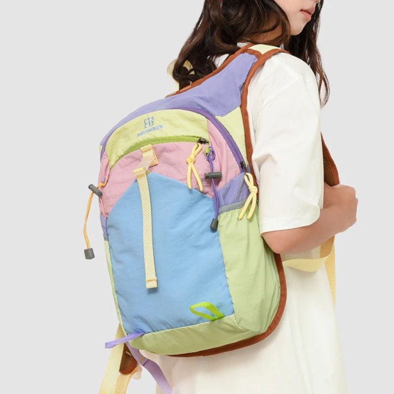 Fashionable Multifunctional Backpack, Contrasting Colors, Suitable for Travel Backpacks, Sports Backpacks, Hiking Backpacks, Etc