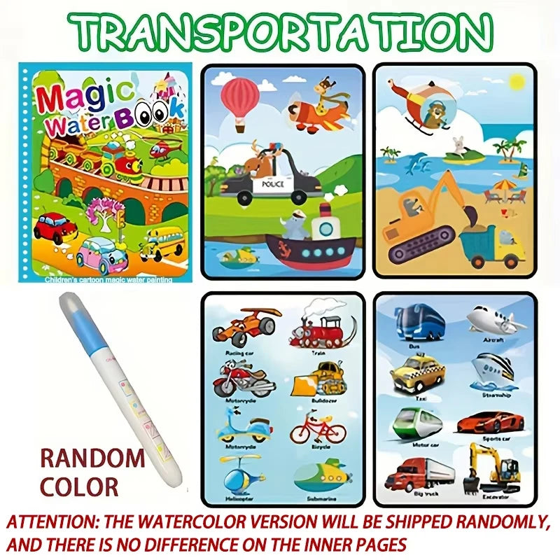 Reusable Water-Reveal Activity Book