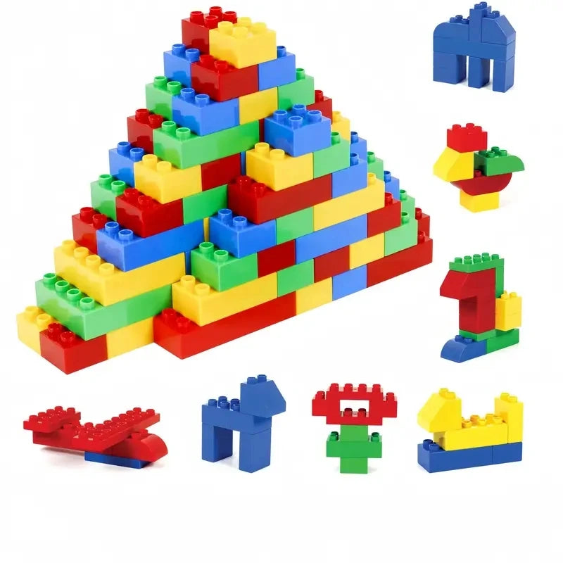 Building blocks large particles classic 100 basic bricks DIY puzzle toys children's toys holiday gifts parent-child interaction