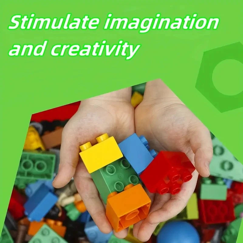 Building blocks large particles classic 100 basic bricks DIY puzzle toys children's toys holiday gifts parent-child interaction