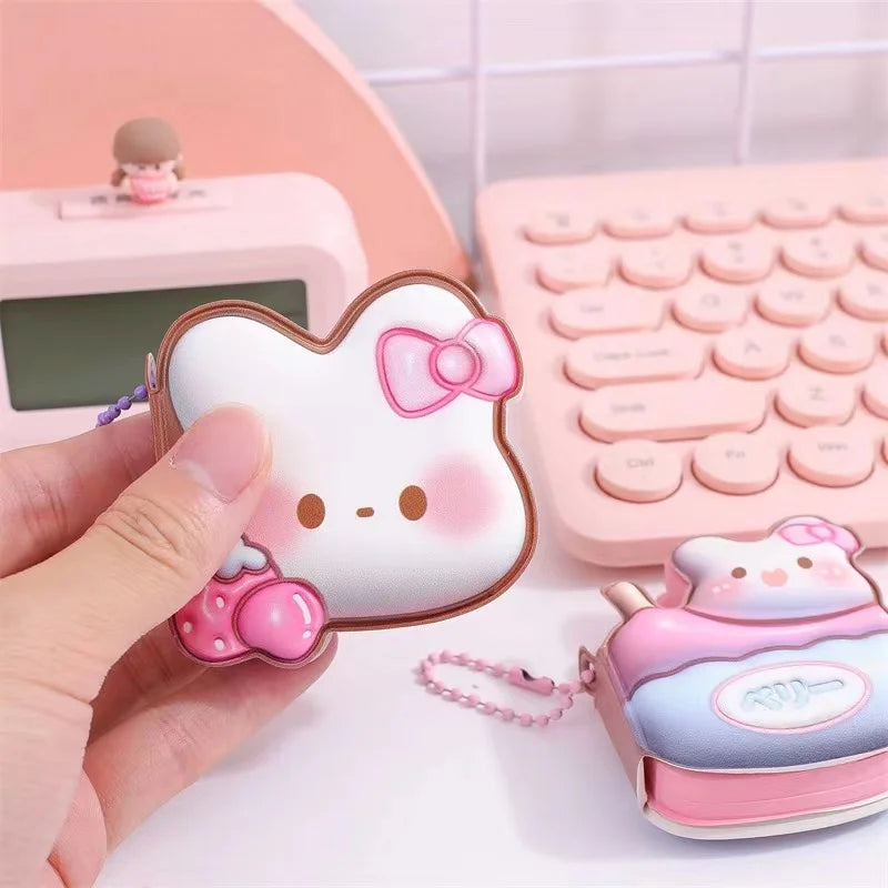 cute things kawaii Stationery back to school supplies gift for kids small Notepad Mini Portable Pendant Notebook Rabbit diary