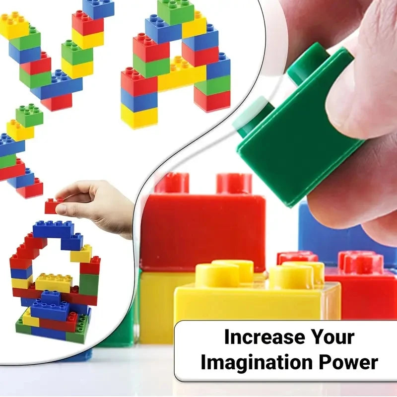 Building blocks large particles classic 100 basic bricks DIY puzzle toys children's toys holiday gifts parent-child interaction