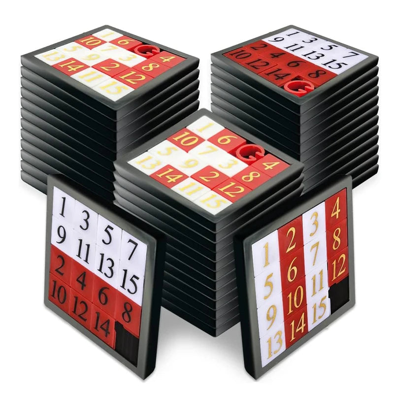 Sliding Numbers Puzzle Huarong Road Brain Teaser IQ Test Educación Montessori Creative Learning Educational Toys For Kids