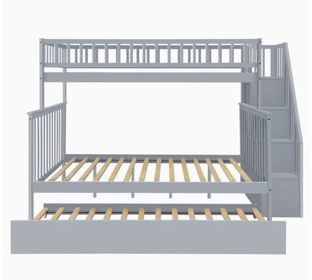 -For Modern  Wood Storage Children Three Bunk Bed Triple Bunk Bed for Kids Bedroom Furniture Muebles De Dormitorio Bedroom Set&