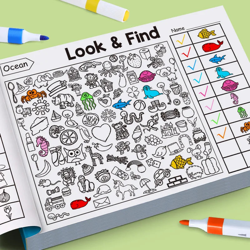 Search & Find Activity Book: Puzzles and Coloring