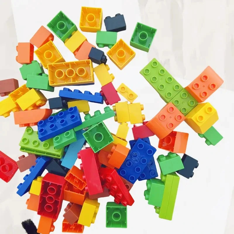 Building blocks large particles classic 100 basic bricks DIY puzzle toys children's toys holiday gifts parent-child interaction