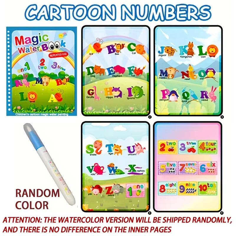 Reusable Water-Reveal Activity Book