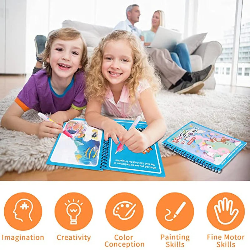 Reusable Water-Reveal Activity Book