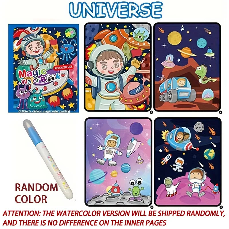 Reusable Water-Reveal Activity Book