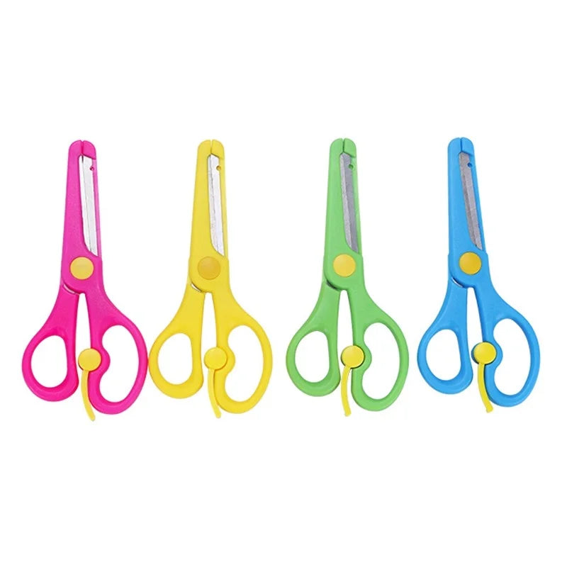 1PCS Mini Scissors Kawaii Stationery Crafts Kids DIY Plastic Scissors Student Child Craft Supplies Cute Kindergarten Supplies
