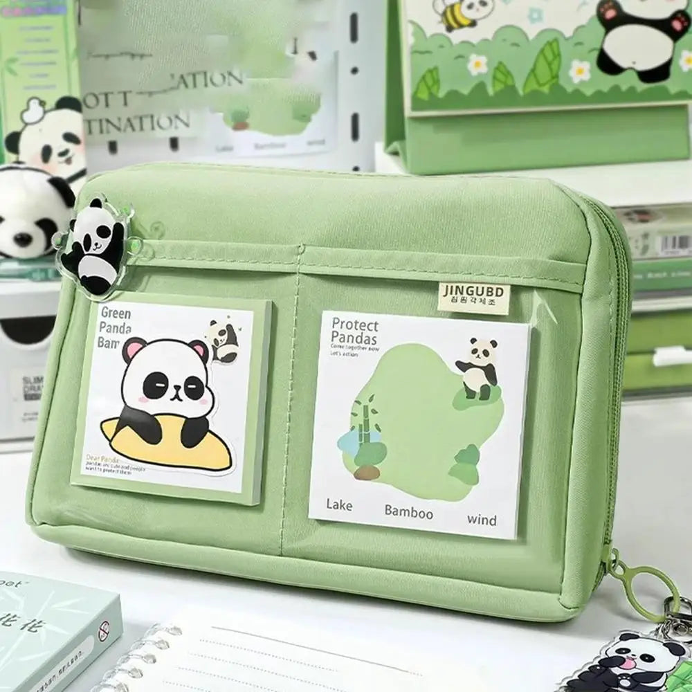 Stationery Sets School Stationery Set Panda Design Pens Stick Notes Brooches Pendants Kit for Kindergarten College Home Students