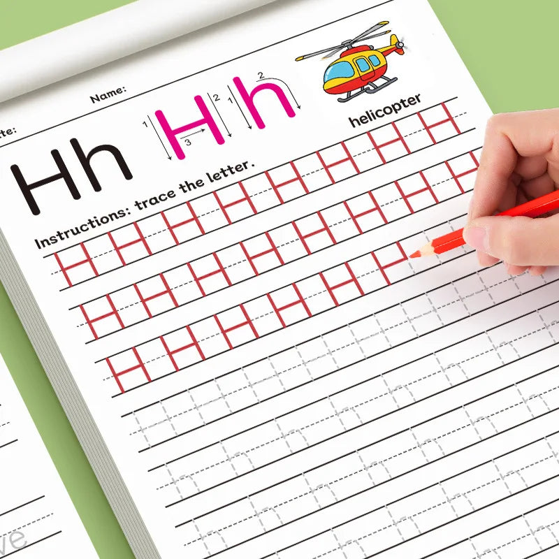 26 Alphabet Tracing Letter Workbook Handwriting Exercise Book for Preschool Children Letter Skills Development Calligraphy