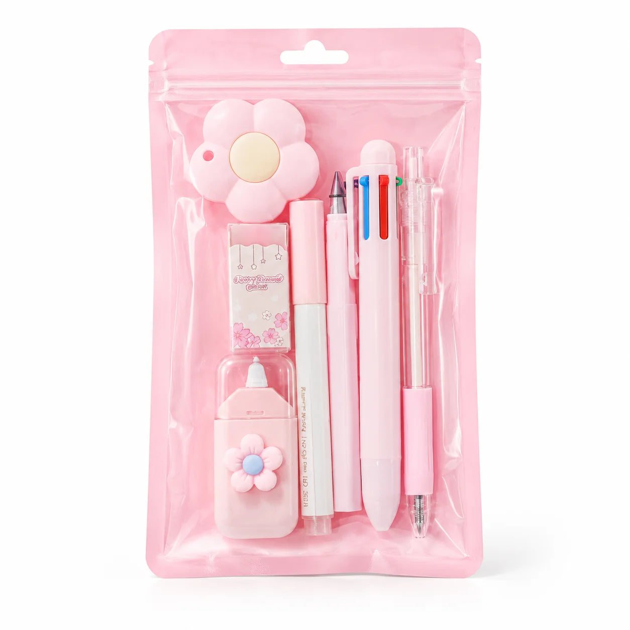 Kawaii Stationery Set 7pcs Cute School Gift Pack for Girls Teens