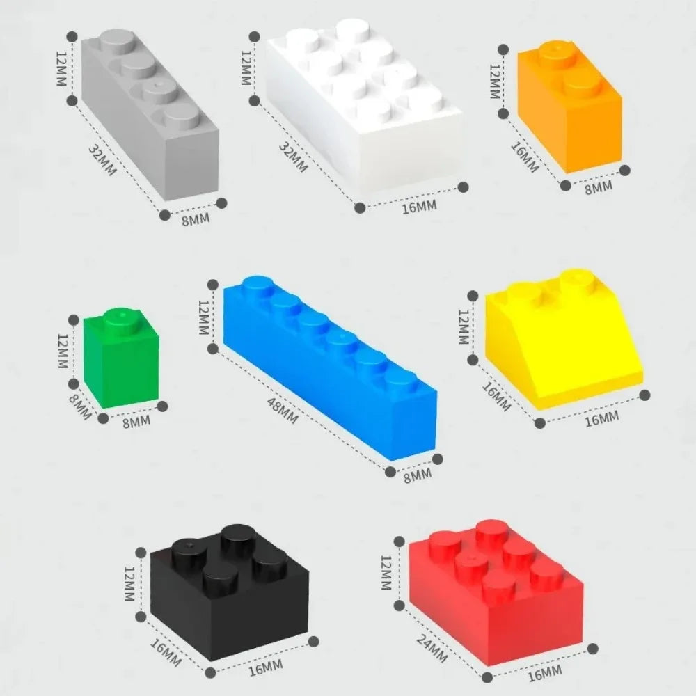 120/240PCS DIY Building Blocks Bulk Set City Classic Bricks Colorful Assembly Creative Toy Educational Interactive Toy for Kids