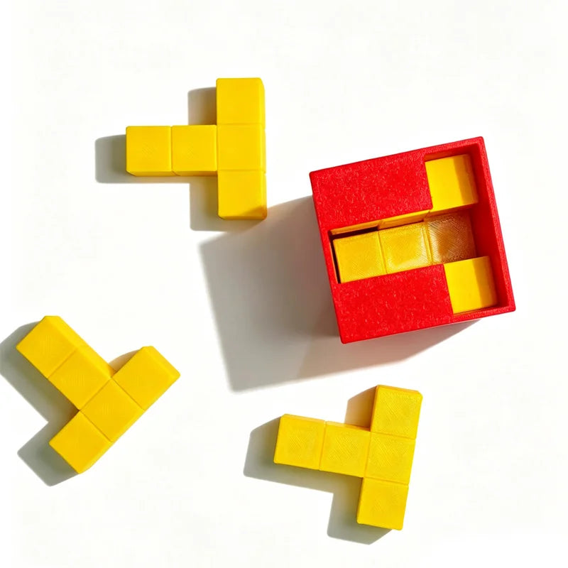 Logic 6T Puzzles Boxes Brain Teasers for Adults & Kids IQ Challenge Problem Solving Educational Satisfying 3D Printing Toys