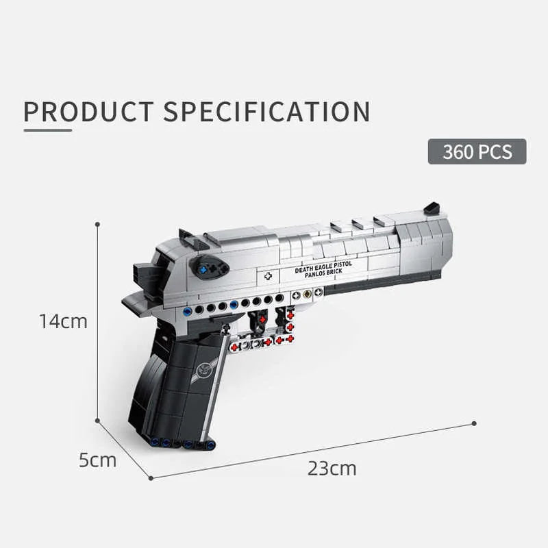 G18 Desert Eagle Military Series M1911 Pistol Gun Model Bricks Building Blocks Toys for Children Boy Kids Gifts