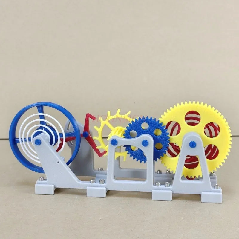 Flying Tourbillon Principle Model kit Dismantling mechanical watch Clockwork-powered escapement balance 3D printed DIY STEM toys