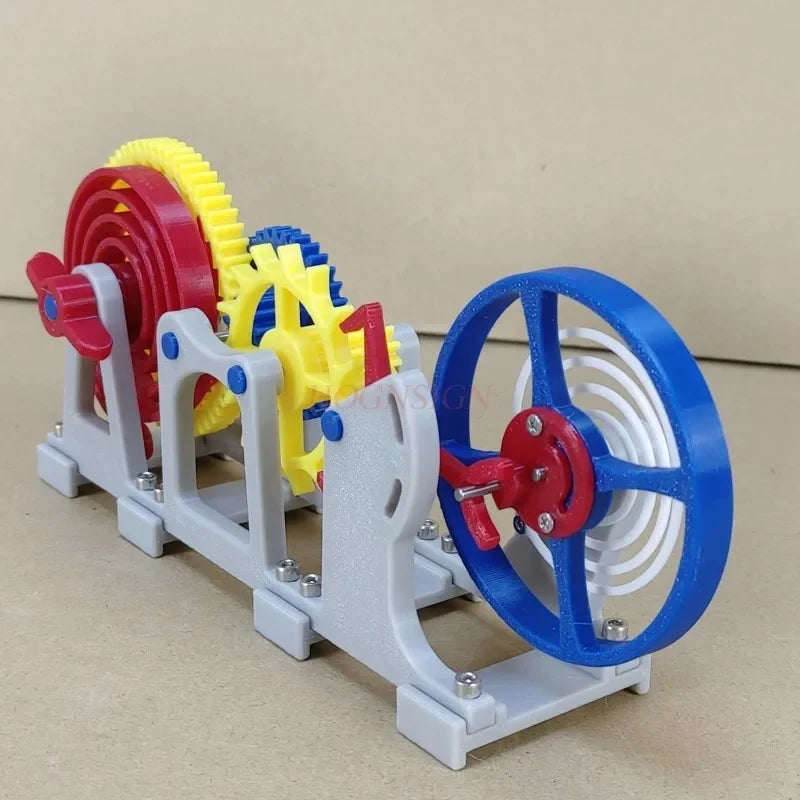 Flying Tourbillon Principle Model kit Dismantling mechanical watch Clockwork-powered escapement balance 3D printed DIY STEM toys