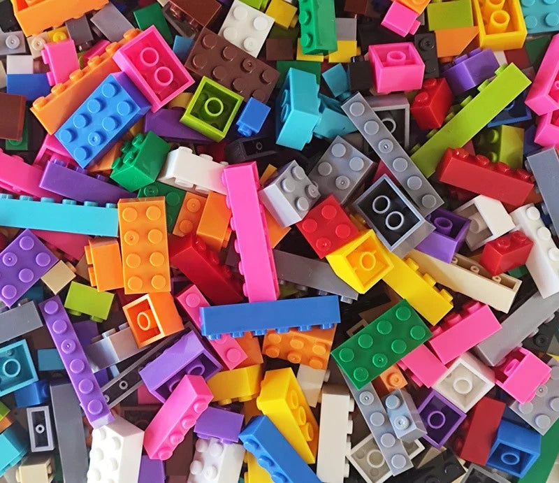 120/240PCS DIY Building Blocks Bulk Set City Classic Bricks Colorful Assembly Creative Toy Educational Interactive Toy for Kids
