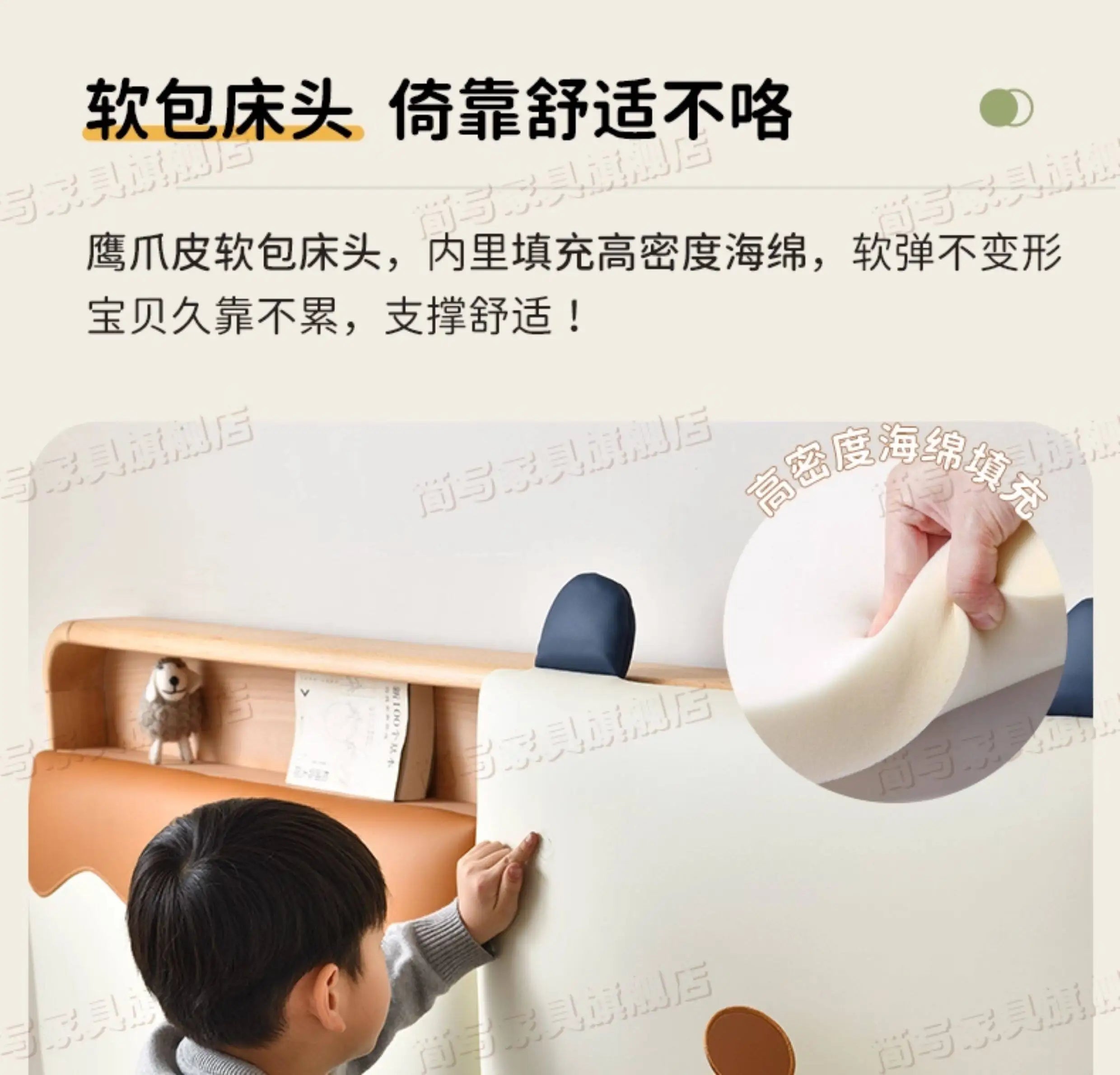 150x200cm Kids Bed 2 People Frame Bedside Table Queen Size Children Bed 2 People Modern Wooden Design Bedroom Furniture Sets