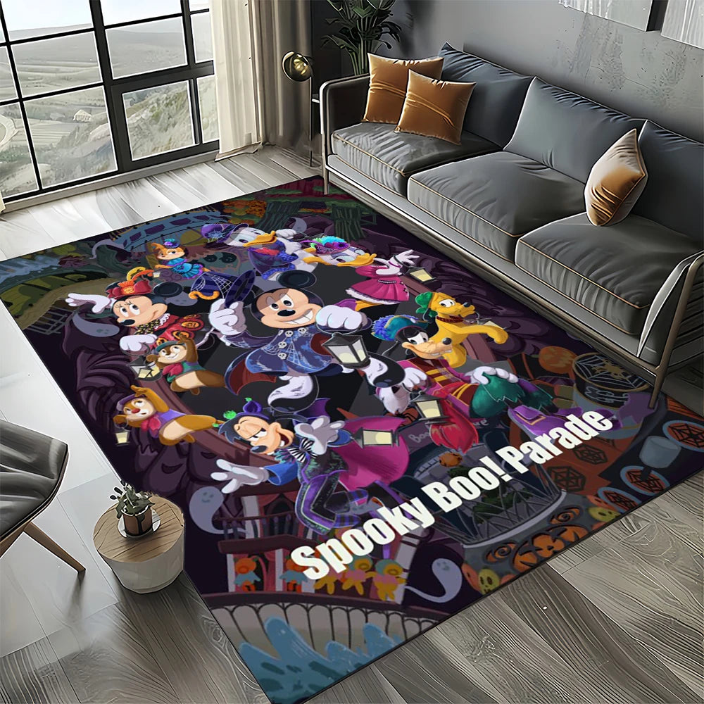 Mickey Minnie Mouse Donald Duck Cartoon Carpet Rug for Bedroom Living Room Home Sofa Decoration,kids Large Decor Floor Mat Gift