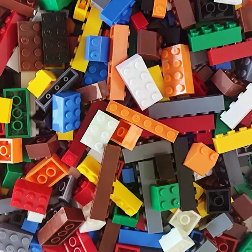 120/240PCS DIY Building Blocks Bulk Set City Classic Bricks Colorful Assembly Creative Toy Educational Interactive Toy for Kids