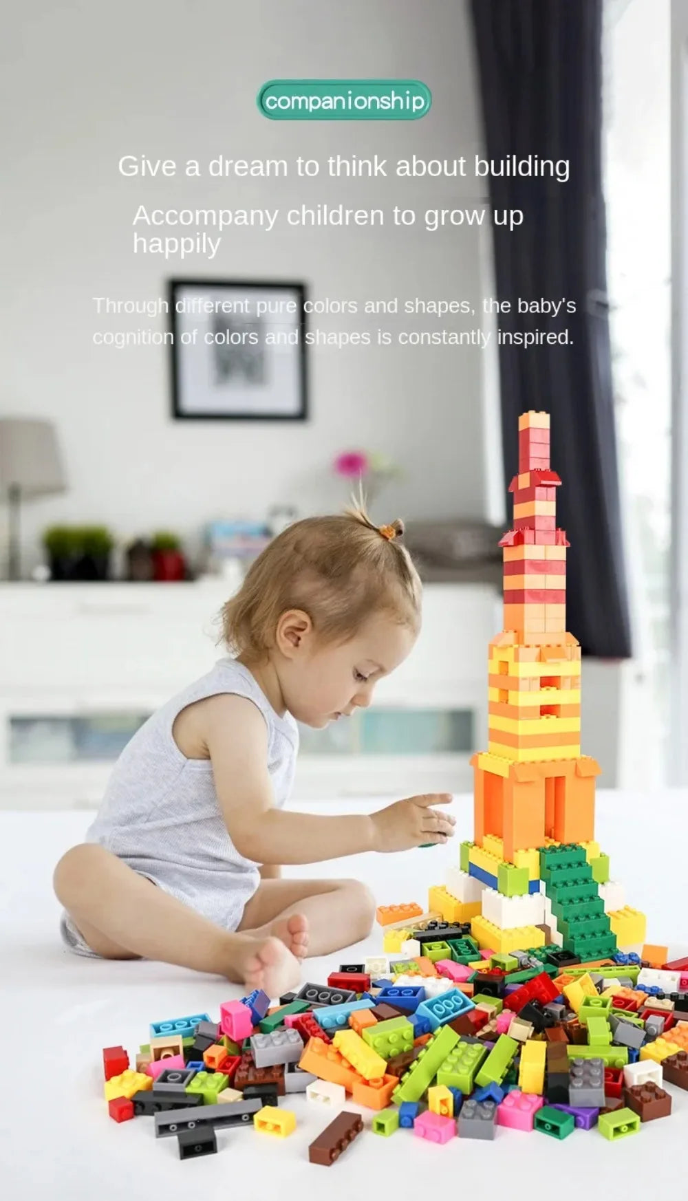 120/240PCS DIY Building Blocks Bulk Set City Classic Bricks Colorful Assembly Creative Toy Educational Interactive Toy for Kids