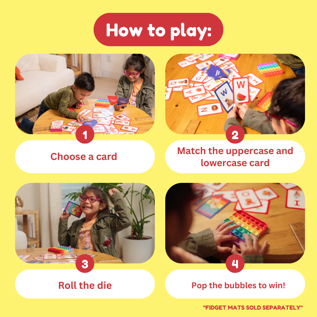 Uppercase & Lowercase Letter Learning Card Pack