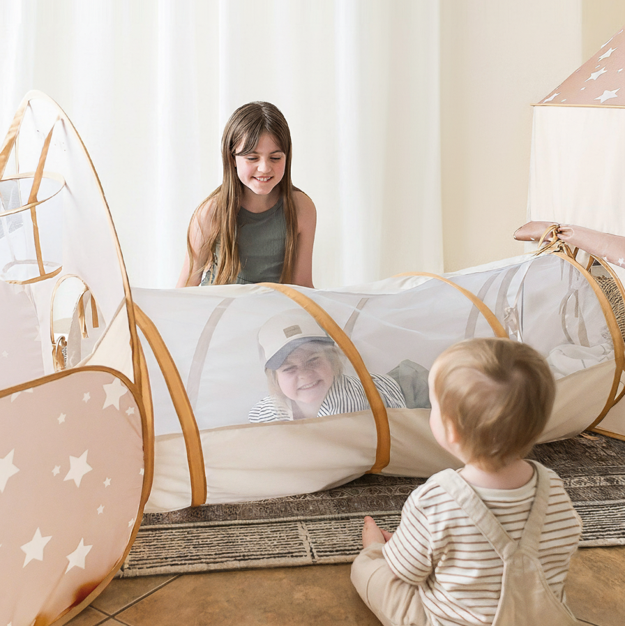 Tiny Land Foldable 5-in-1 Kids Play Tunnel — No Balls Included