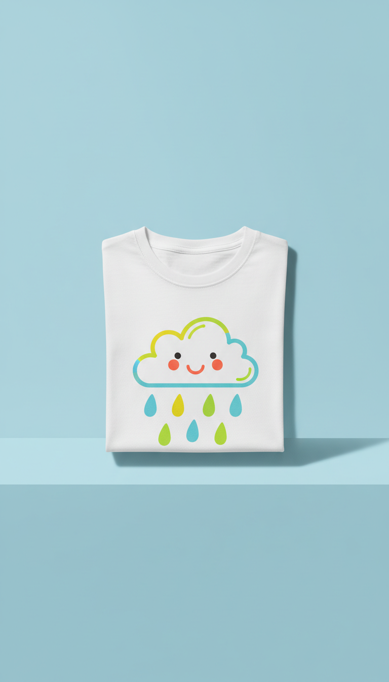 Graphic Print T-Shirt With Bold Colors