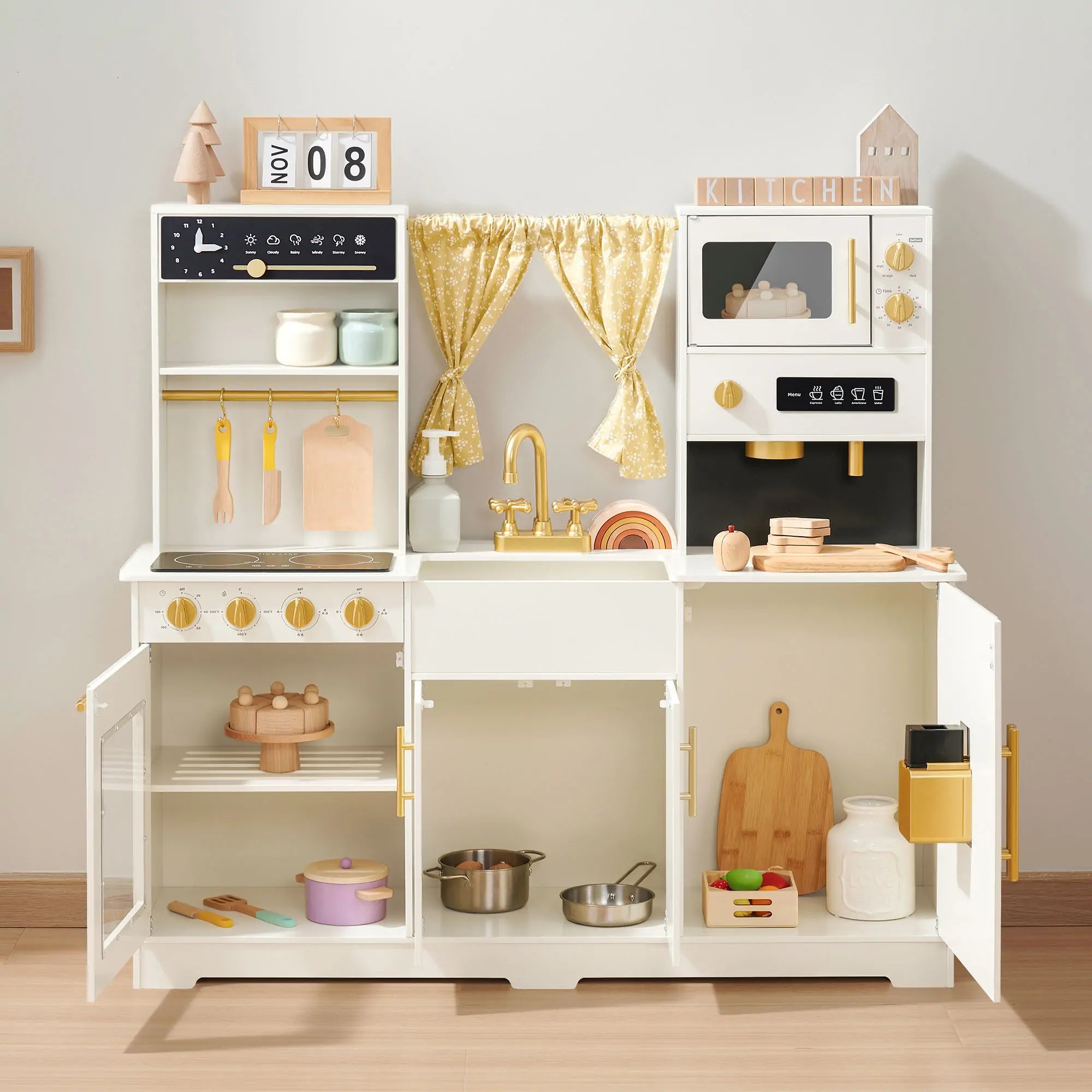 Tiny Land play kitchen sink and turning knob details