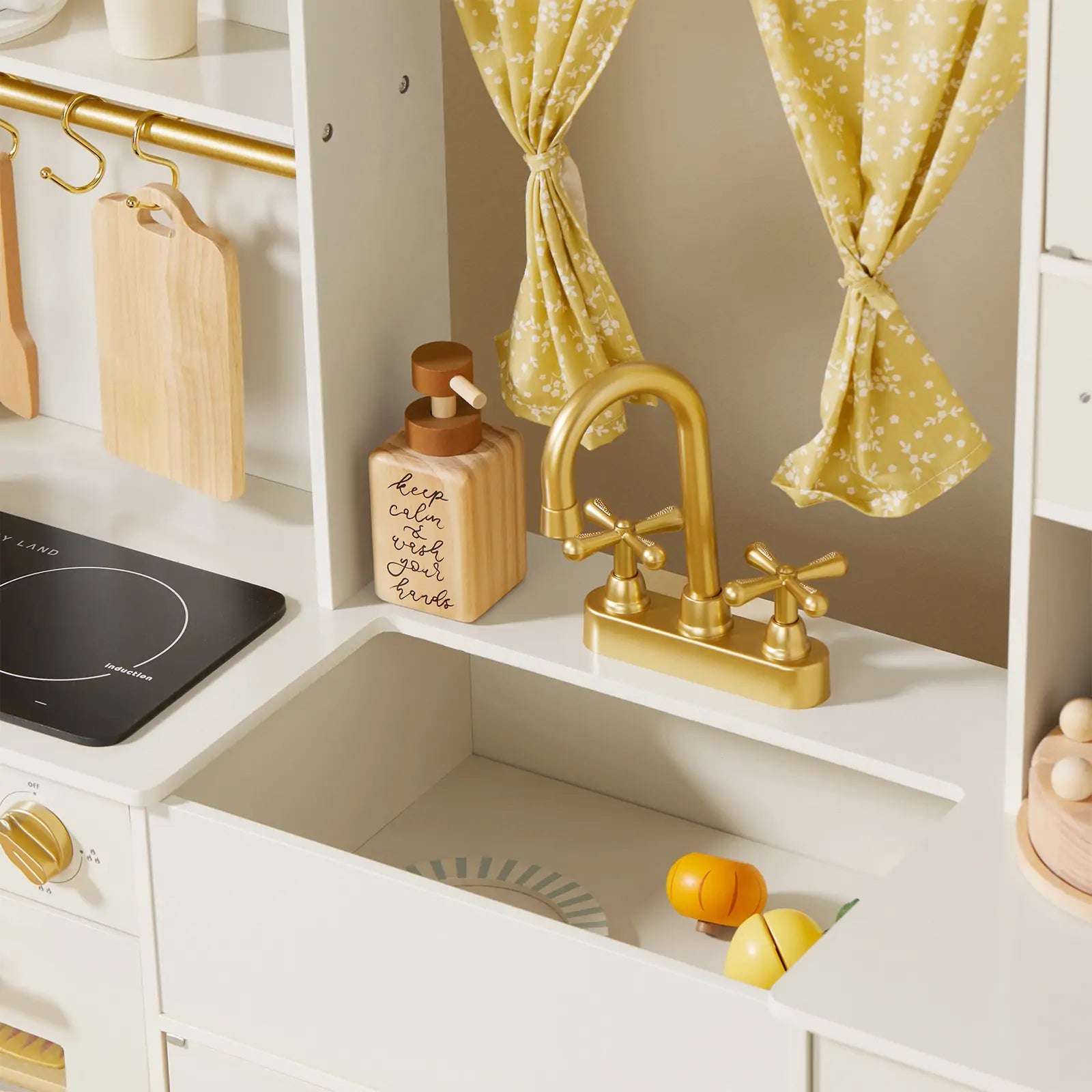 Tiny Land play kitchen freezer and ice maker details